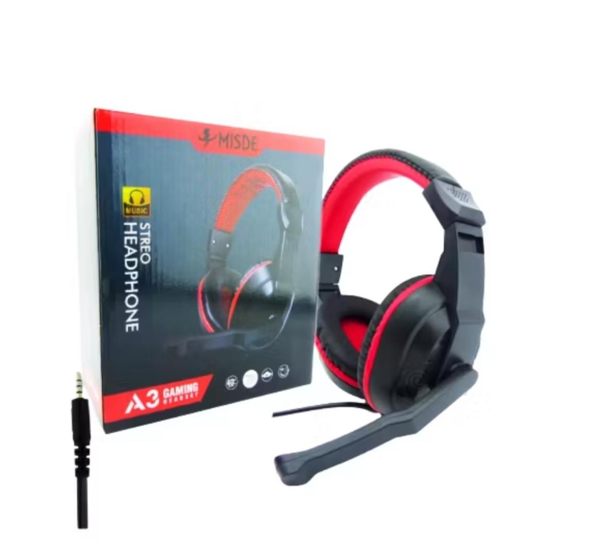 A3 streo gaming headphones with microphone