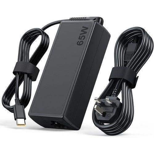 Lenovo Laptop Charger-65w USB Type-C AC Adapter With Power Cable Complete