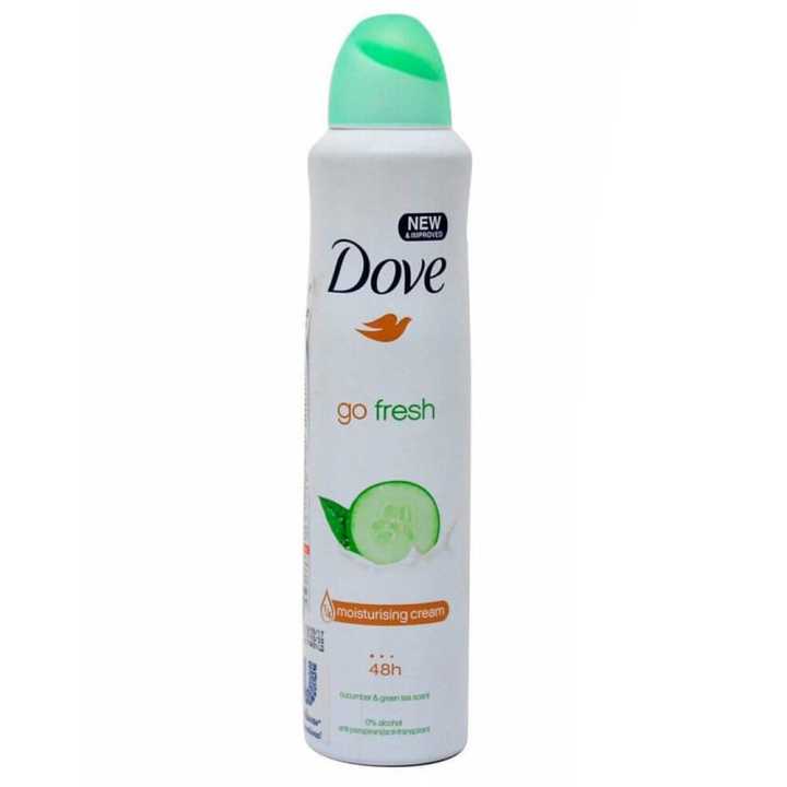 Dove Go Fresh Women Antiperspirant Deodorant Spray for Refreshing 48-hour Protection, Cucumber and Green Tea, Alcohol Free, 150ml