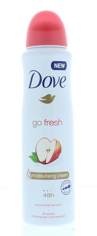 Dove Go Fresh Apple & White Tea, Women's Anti Perspirant Deodorant Aerosol Spray 150ml,