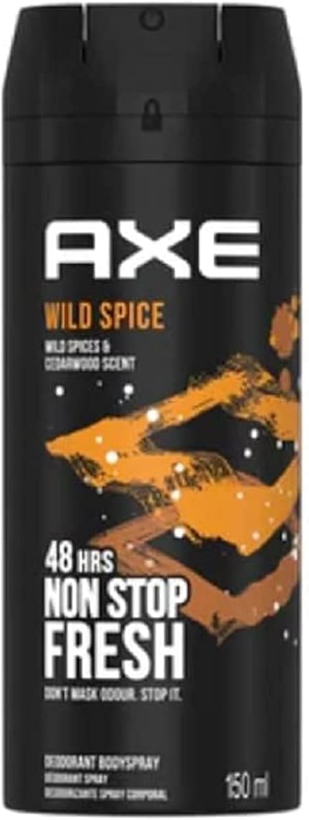 AXE Deodorant Body Spray 48 Hours Non Stop Fresh Wild Spice 150ml