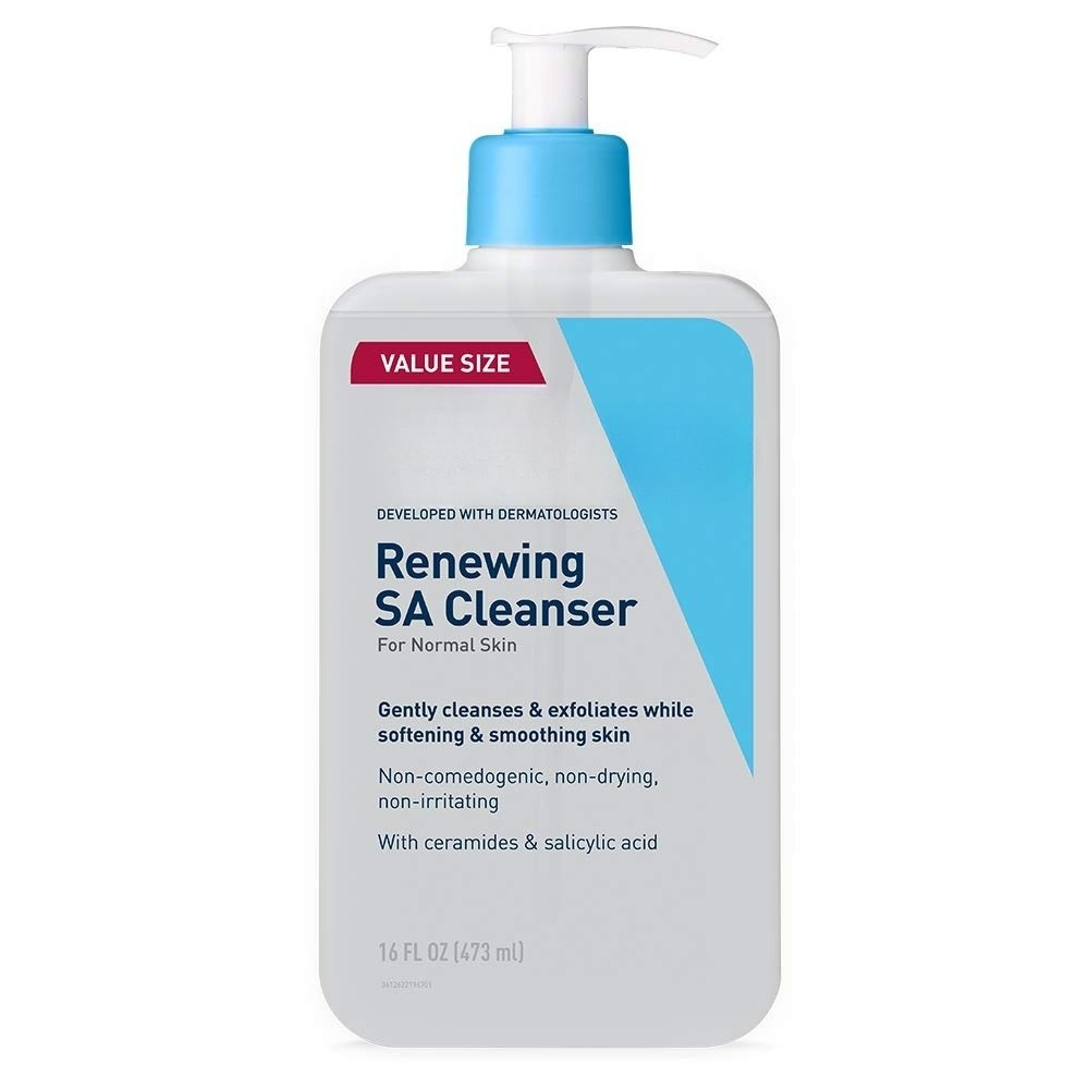Big Size Value Size Renewing SA Cleanser with Salicylic Acid & Vitamin D 473ml. Cleanses, Exfoliates, Smooths, Softens, Moisturizes, Removes dark & Oil, Clears Acne & Prevent Acne causing Bacteria
