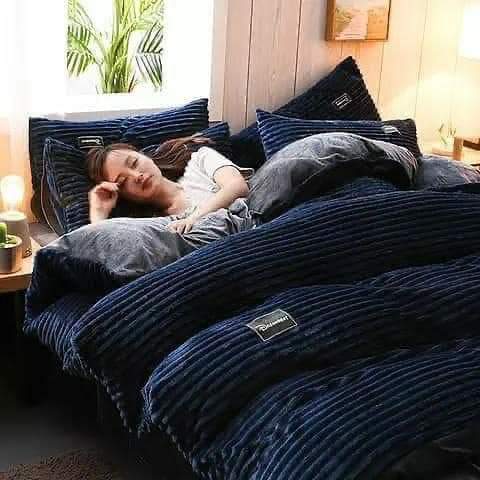 Velvet Duvet With One Bedsheet And Two Pillow Cases   This high-end bedding collection includes a sumptuous velvet duvet cover, a matching bedsheets, and two coordinating velvet pillowcases, offering
