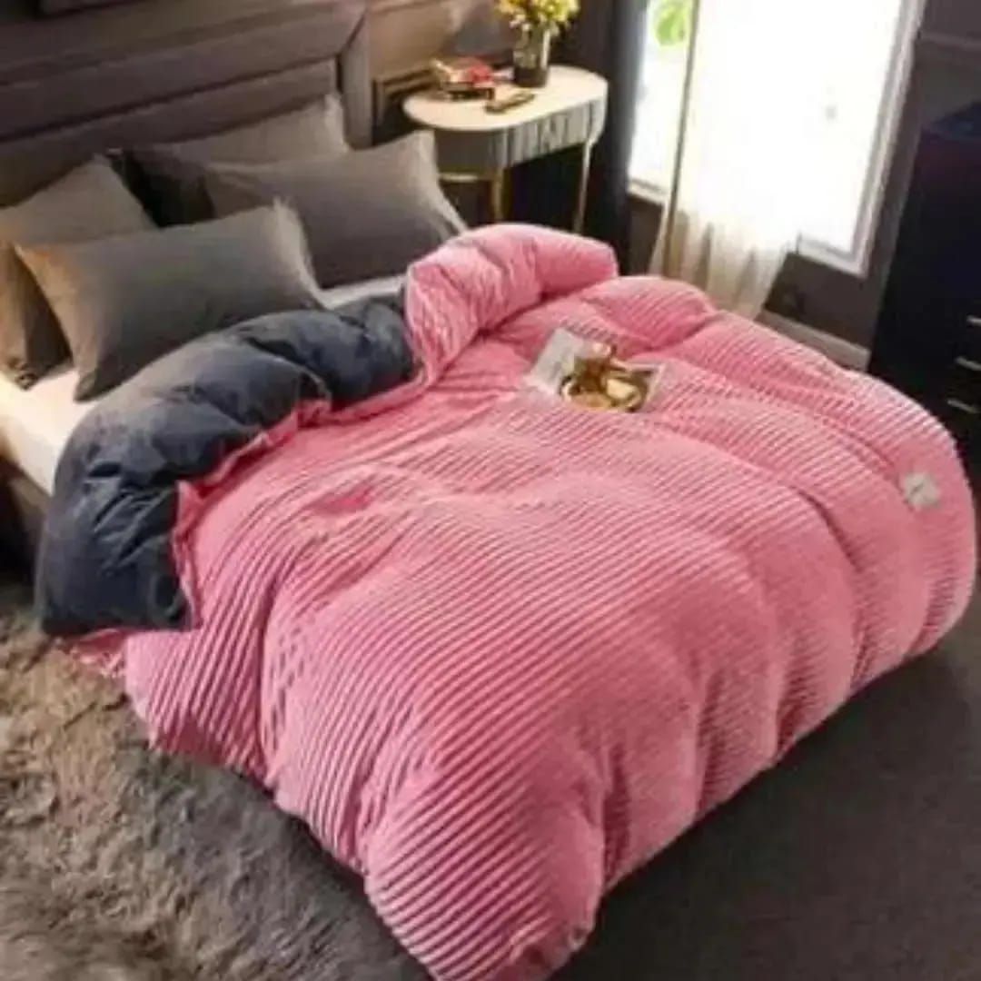 Velvet Duvet With One Bedsheet And Two Pillow Cases   This high-end bedding collection includes a sumptuous velvet duvet cover, a matching bedsheets, and two coordinating velvet pillowcases, offering
