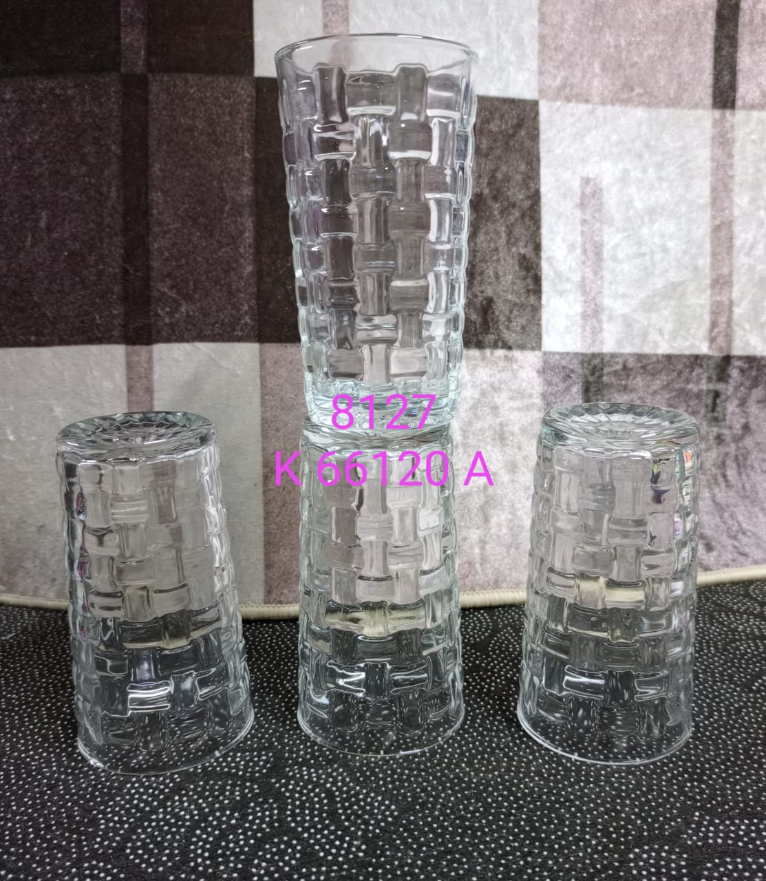 Drinking Glasses This Drinking Glass Set of 6 is add a stylish touch to your table setting.Ideal for all water,juice,lemode,soda,cocktails and other home beverages