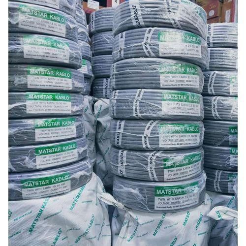 2.5 Twin Cable With Earth Flat Power Electrical Cable,,,This is a 2.5 MM Mat star cable with earthing cable.