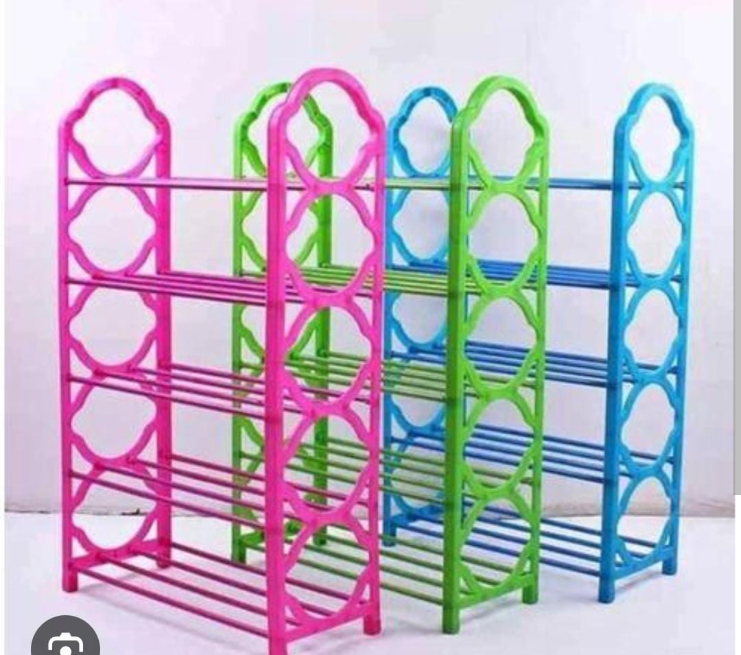 5 Tier Free standing shoe Rack   Multiple shelves or compartments to store a variety of shoes
Durable construction to withstand the weight of multiple pairs of shoes
Easy to assemble and disassemble
S
