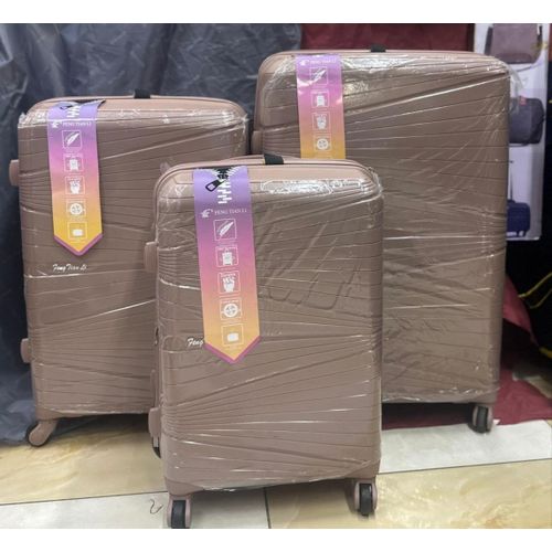 CLASSIC, UNBREAKABLE AND ANTITHEFT FIBRE LUXURIOUS 26 INCH 3 IN 1 SUITCASE