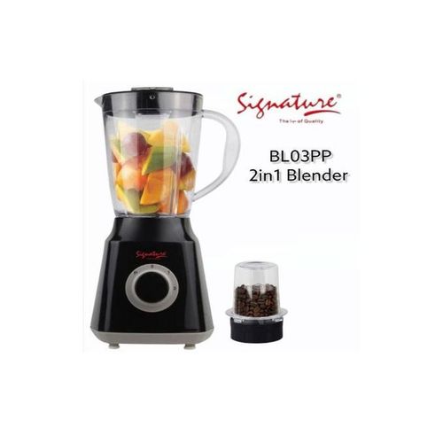 Signature Commercial Grade 2 In 1 Blender & Grinder With Unbreakable Jar
