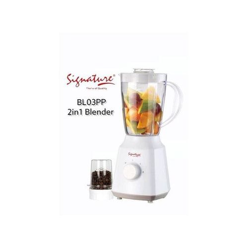Signature Commercial Grade 2 In 1 Blender & Grinder With Unbreakable Jar