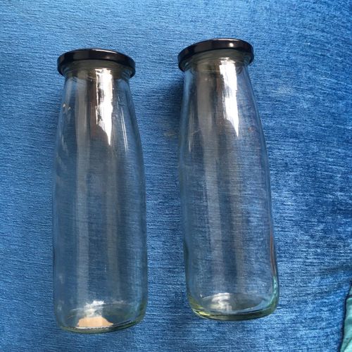 1l Milk, Juice Glass Jar with Airtight Lids Storage jars