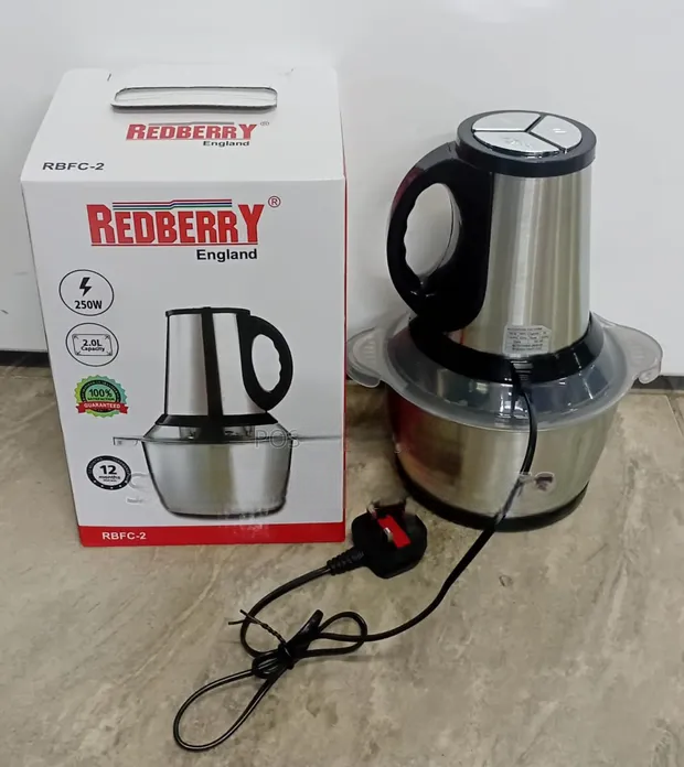 REDBERRY Premium Food Chopper RBFC-2 – 2 Litre Manual Vegetable & Meat Chopper | High-Speed Multi-Purpose Kitchen Processor