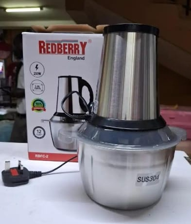 REDBERRY Premium Food Chopper RBFC-2 – 2 Litre Manual Vegetable & Meat Chopper | High-Speed Multi-Purpose Kitchen Processor