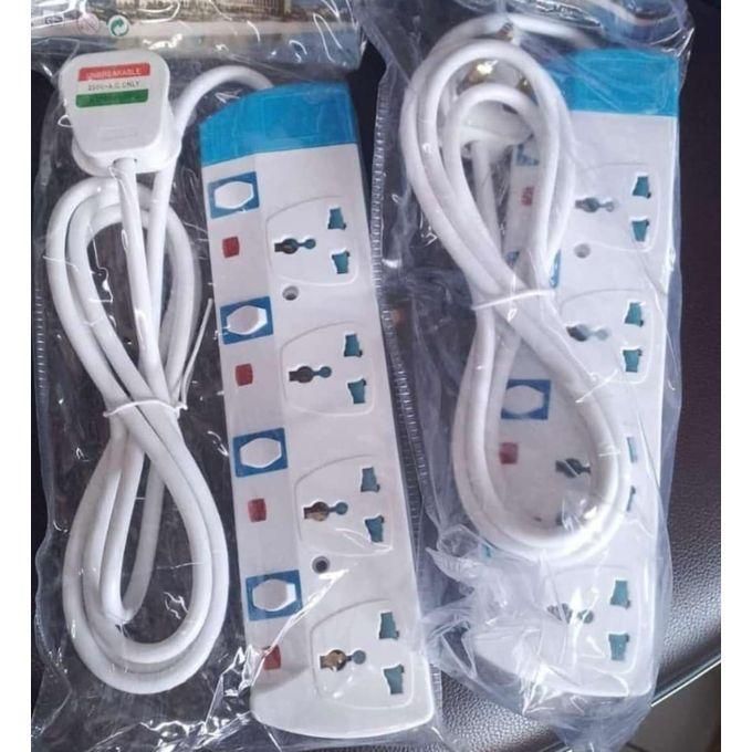 4-Way Extension Socket – Heavy Duty Power Strip with Surge Protection | Safe & Reliable Multi-Plug Power Extension. Designed to distribute electricity efficiently while protecting connected devices.