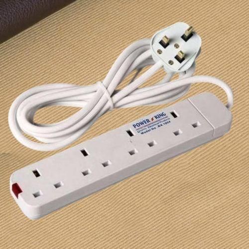 4-Way Extension Socket – Heavy Duty Power Strip with Surge Protection | 4 Universal Sockets & Strong Insulated Cable. A heavy-duty power strip engineered for safe, efficient, and long-lasting power di