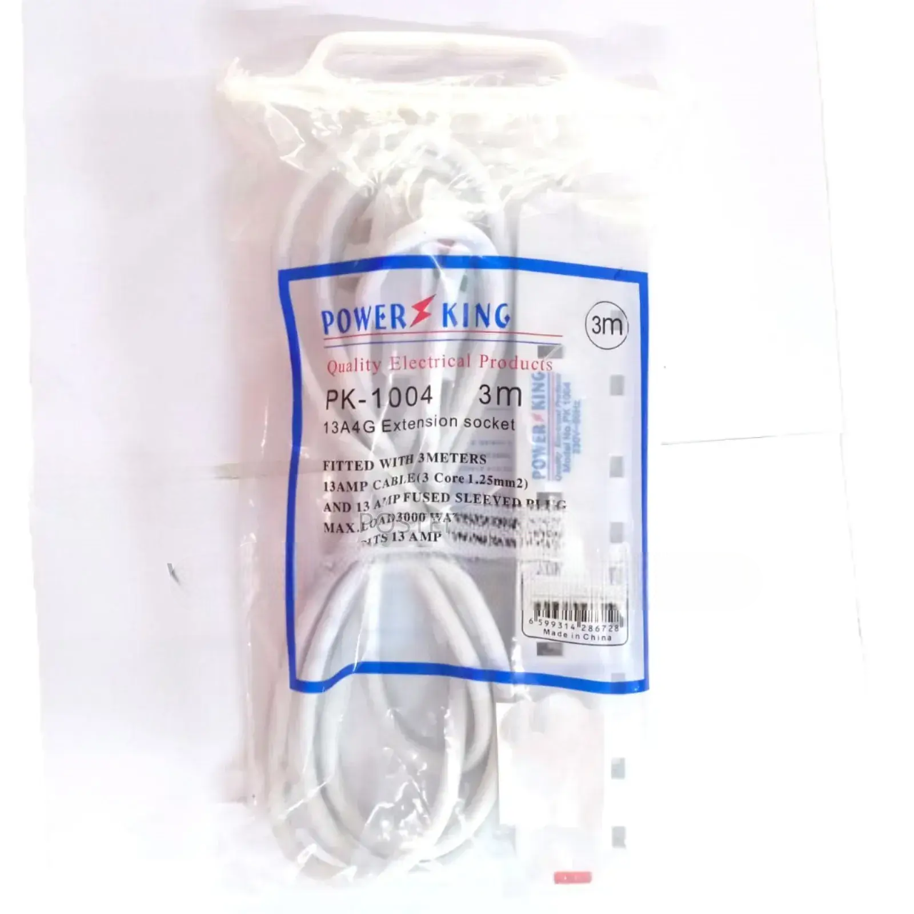 4-Way Extension Socket – Heavy Duty Power Strip with Surge Protection | 4 Universal Sockets & Strong Insulated Cable. A heavy-duty power strip engineered for safe, efficient, and long-lasting power di