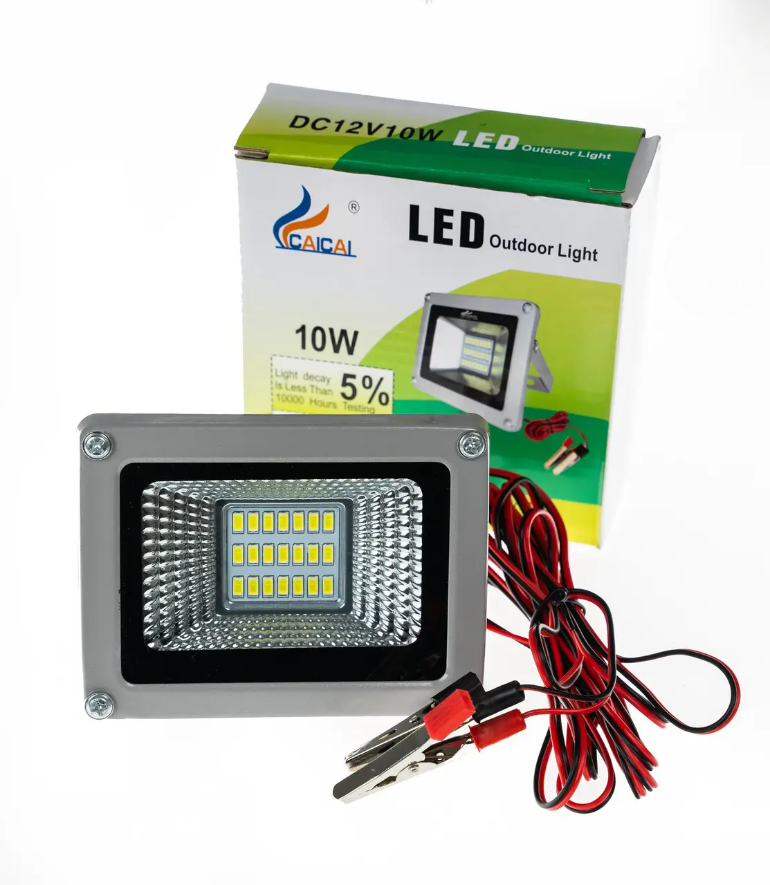 10W DC-12V LED Floodlight – Energy-Efficient Outdoor & Indoor Lighting. Its durable aluminum casing ensures longevity and resistance to environmental wear.