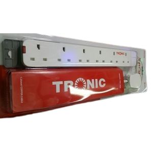 Tronic 6-Way Power Extension Socket – White. Designed for homes, offices, and workshops, this extension provides six universal sockets to connect multiple devices at once.