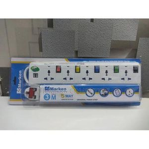Marken 4-Way Power Extension with 2 USB Ports – 3 Metre Heavy-Duty Cable | Surge-Protected Power Strip. A modern, reliable power solution designed to safely power multiple devices at home, office.