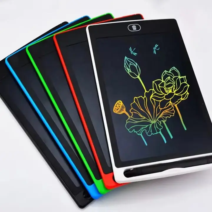 LCD Panel Colour Writing Tablet – 8.5", 10" & 12" – Reusable Digital Drawing & Note-Taking Pad. A modern, eco-friendly digital writing pad designed for kids, students, & professionals.