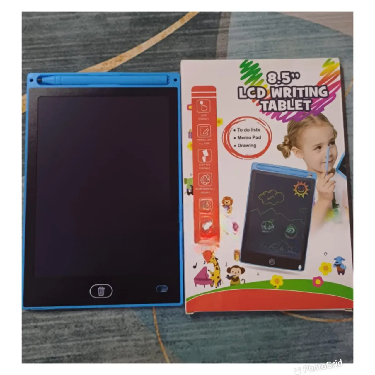 LCD Panel Colour Writing Tablet – 8.5", 10" & 12" – Reusable Digital Drawing & Note-Taking Pad. A modern, eco-friendly digital writing pad designed for kids, students, & professionals.