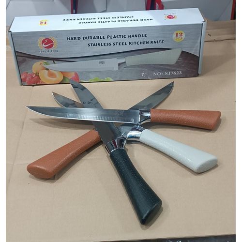 Stainless Steel Kitchen Knife – Sharp, Durable & Ergonomic Chef Knife for Home & Professional Use. An essential kitchen tool for home cooks and professional chefs.