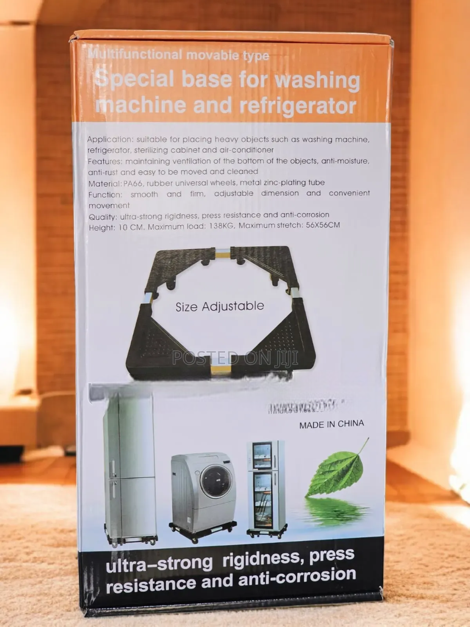 Adjustable Fridge & Washing Machine Base Roller Trolley – Heavy Duty Movable Stand with Wheels. Make moving heavy appliances effortless with this Adjustable Fridge & Washing Machine Base Roller Trolle