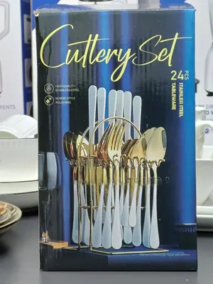 24PC Stainless Steel Cutlery Set – Elegant Silver Dinnerware for Home & Hotel. Bring elegance and durability to your dining table with this 24-Piece Stainless Steel Cutlery Set in Silver Colour.