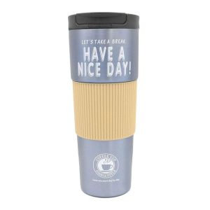 600ml  Have a Nice Day Insulated Coffee Mug – Travel & Office Thermal Cup. Upgrade your coffee or tea experience with the Have a Nice Day Insulated Coffee Mug.