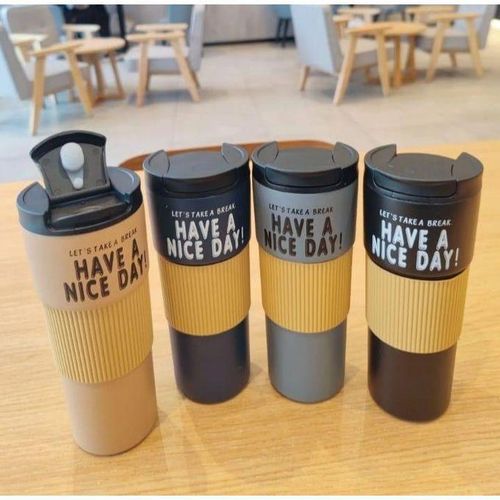 600ml  Have a Nice Day Insulated Coffee Mug – Travel & Office Thermal Cup. Upgrade your coffee or tea experience with the Have a Nice Day Insulated Coffee Mug.