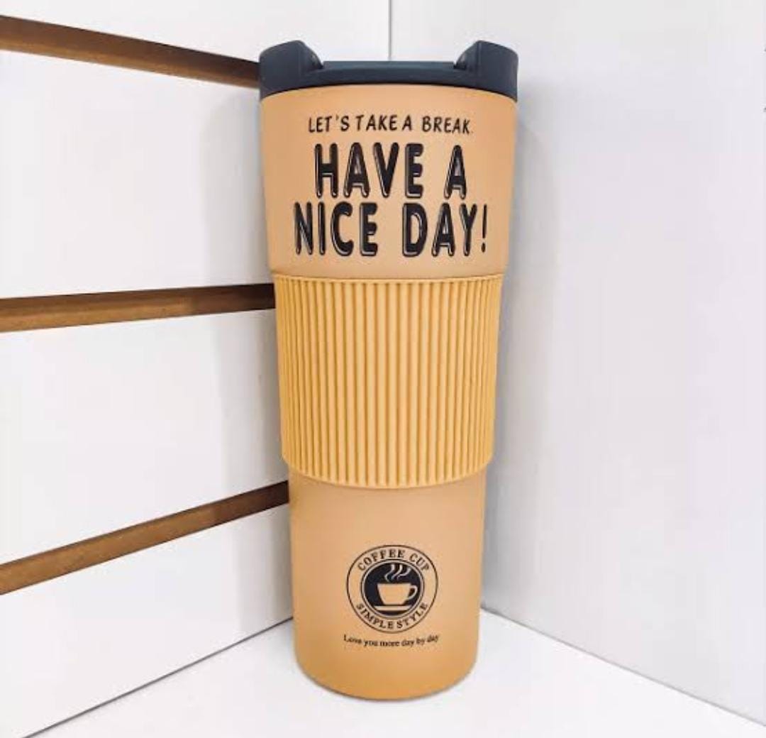 600ml  Have a Nice Day Insulated Coffee Mug – Travel & Office Thermal Cup. Upgrade your coffee or tea experience with the Have a Nice Day Insulated Coffee Mug.