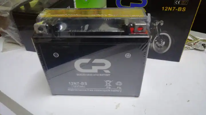 CR 12V 7Ah Sealed Lead Acid Battery (12N7-BS) – Long-Lasting Maintenance-Free Motorcycle Battery.Is a high-performance, maintenance-free motorcycle battery designed to deliver reliable starting power