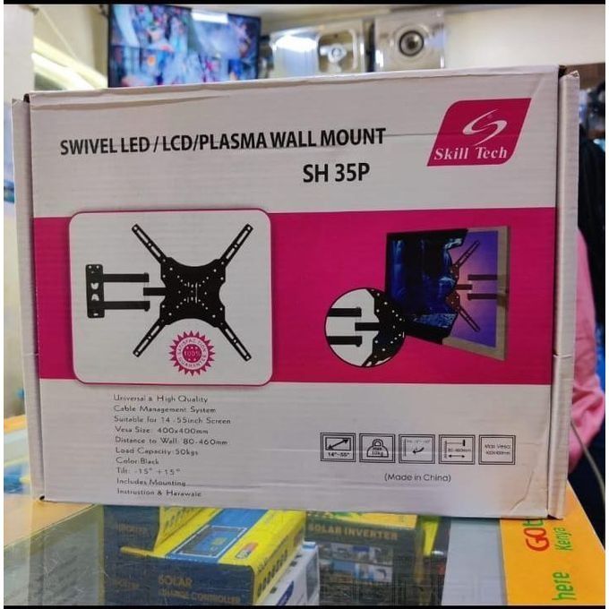 Tilting TV Wall Mount Bracket – 14" to 55" Screen | Max Load 50kg | Adjustable Tilt. Designed to securely hold TVs from 14 to 55 inches and support up to 50kg.