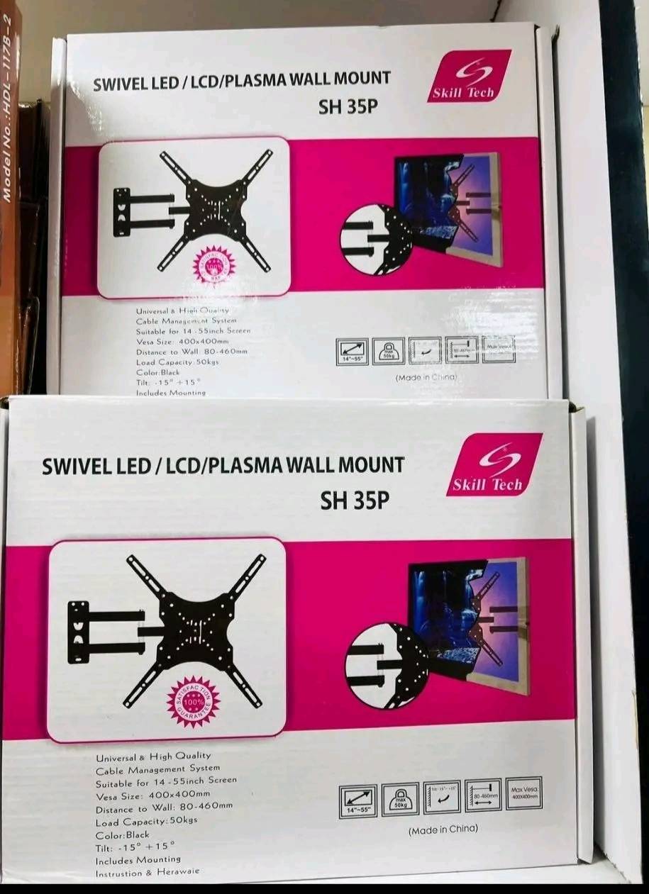 Tilting TV Wall Mount Bracket – 14" to 55" Screen | Max Load 50kg | Adjustable Tilt. Designed to securely hold TVs from 14 to 55 inches and support up to 50kg.