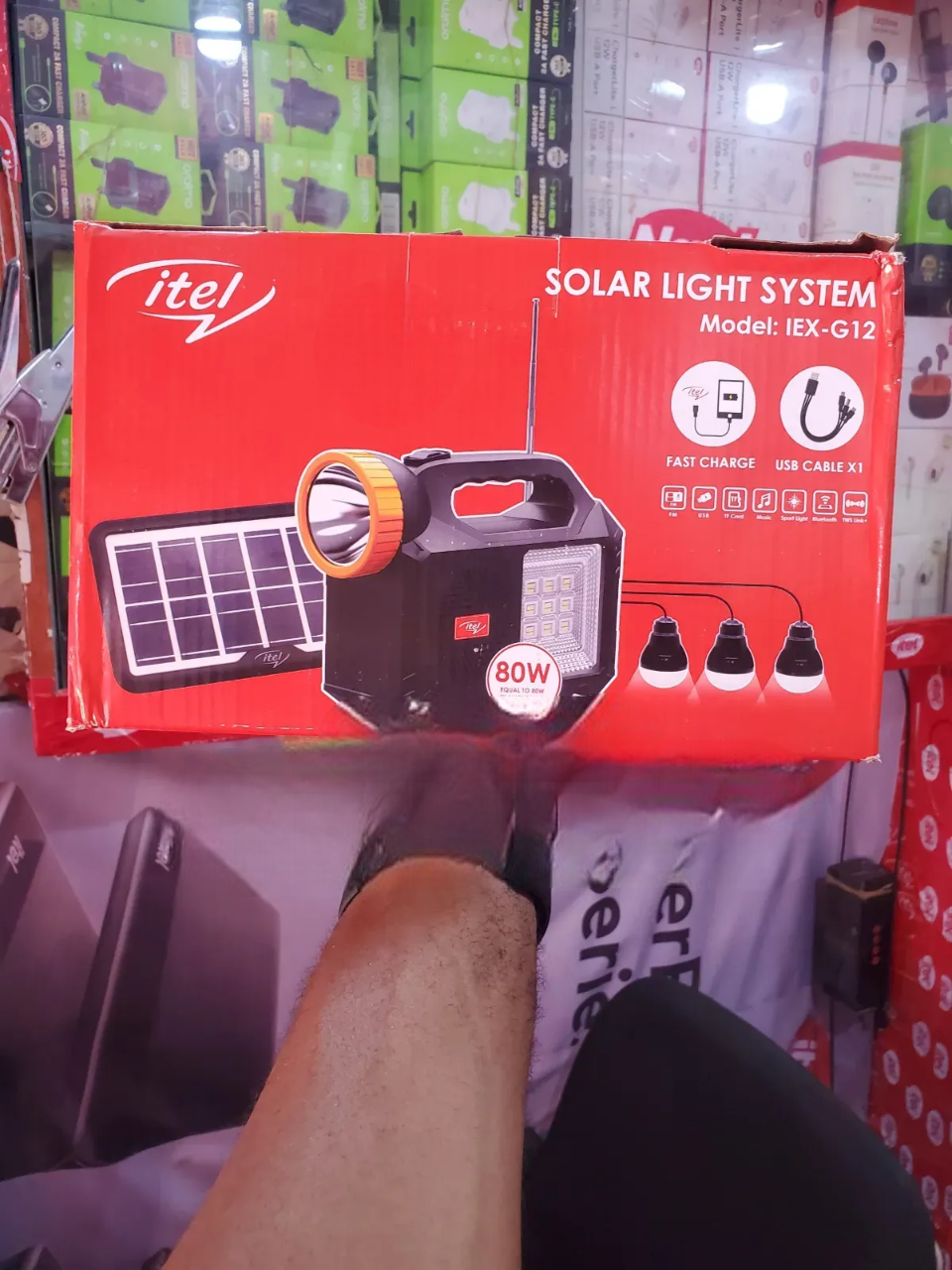 Itel Solar Light – Portable & Rechargeable LED Solar Lamp | Energy-Efficient Lighting. Illuminate your home, garden, or outdoor space with the Itel Solar Light, a compact and energy-efficient LED lamp