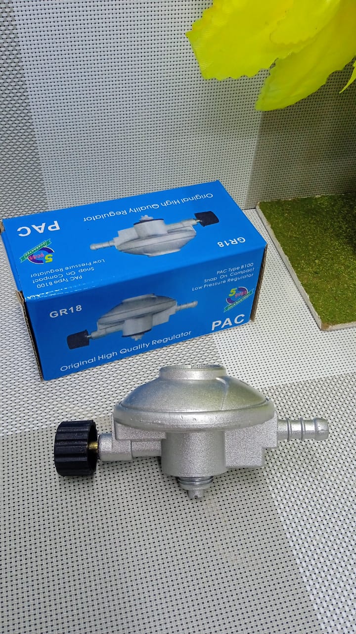 Gas Regulator for 6 Kg LPG Cylinder – Safe, Leak-Proof & Durable Design. Designed to provide safe, stable, and efficient gas pressure control for small LPG cylinders commonly used in homes, bedsitters