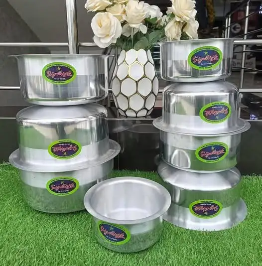 Signature 12/19 (8PCS) Aluminum Sufurias Cooking Pot Set – Heavy Duty Non-Rust Kitchen Cookware with Lids | Silver