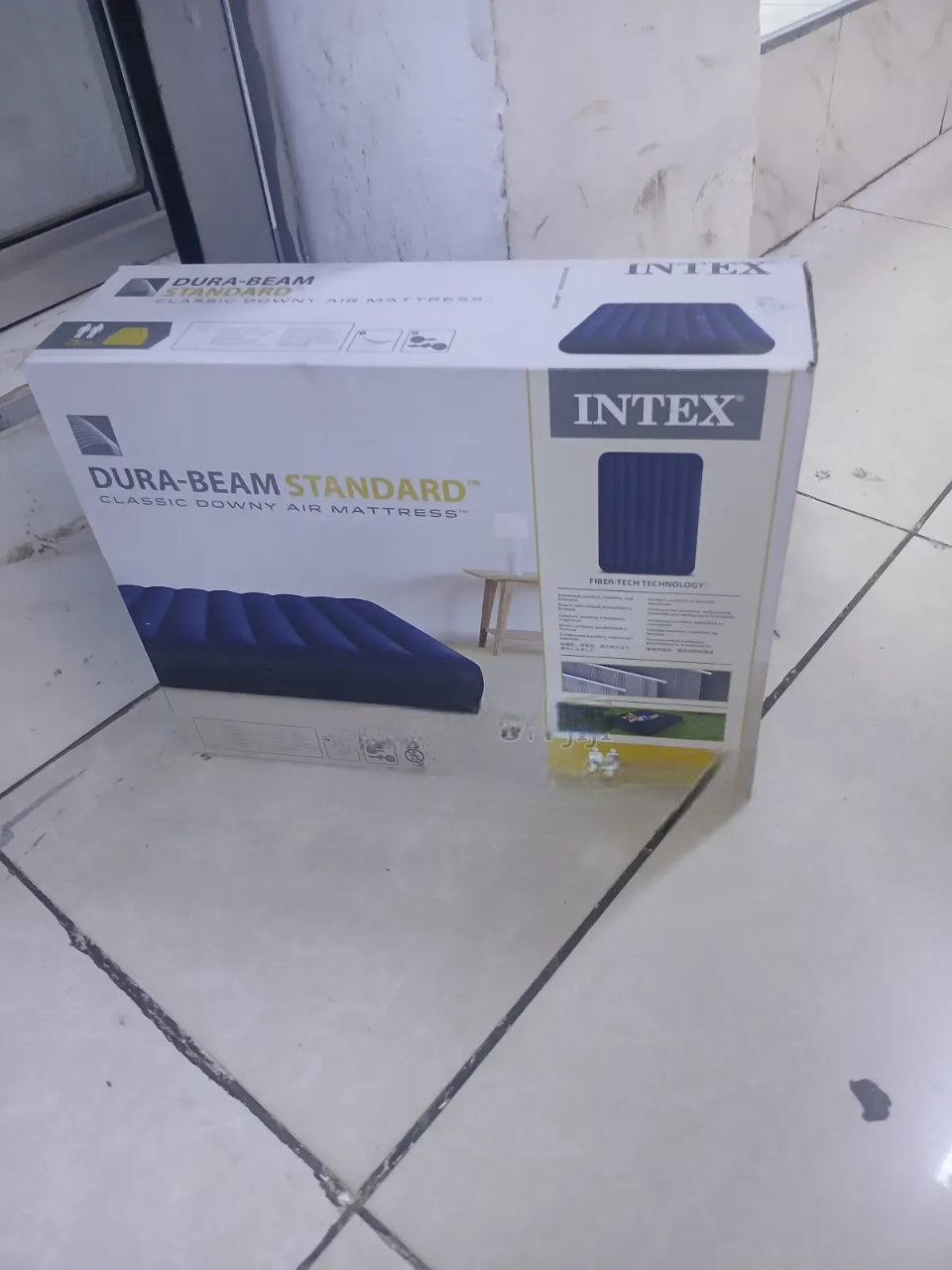 Air Mattress with Free Electric Pump Original Intex DURA-BEAM Standard  – Unmatched Comfort, Multiple Sizes (4x6 ft, 5x6 ft, 6x6 ft)