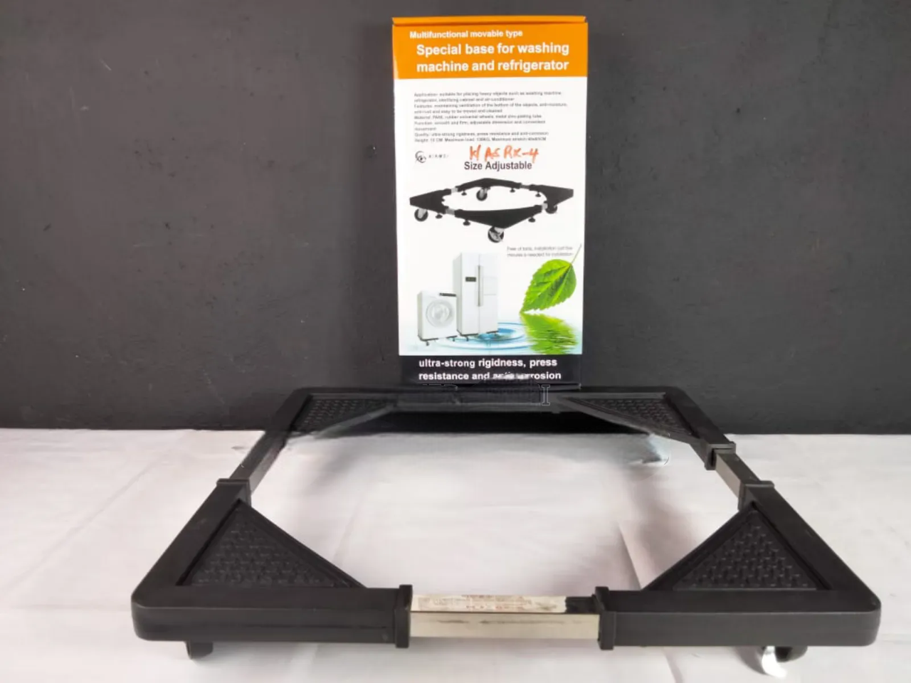 Adjustable Fridge & Washing Machine Base Roller Trolley – Heavy Duty Movable Stand with Wheels. Make moving heavy appliances effortless with this Adjustable Fridge & Washing Machine Base Roller Trolle