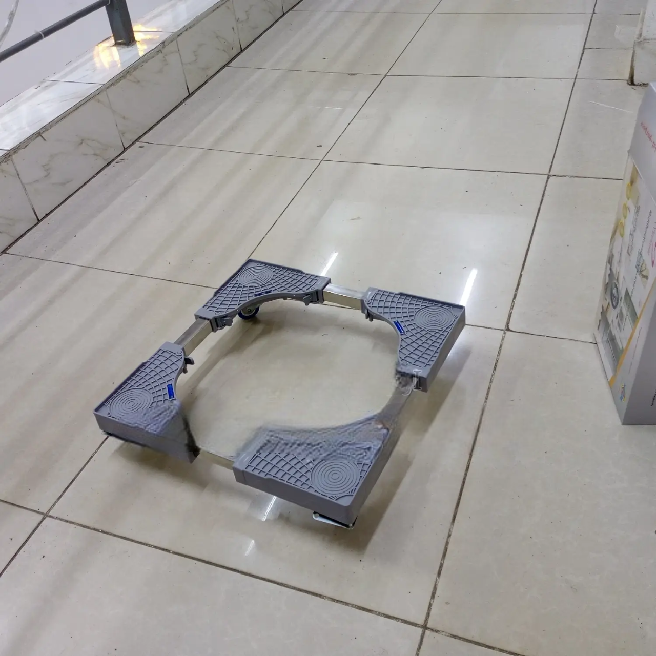 Adjustable Fridge & Washing Machine Base Roller Trolley – Heavy Duty Movable Stand with Wheels. Make moving heavy appliances effortless with this Adjustable Fridge & Washing Machine Base Roller Trolle