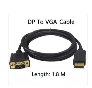 Display Port (DP) To VGA Cable 1.8m-EXCELLENT TRANSMISSION