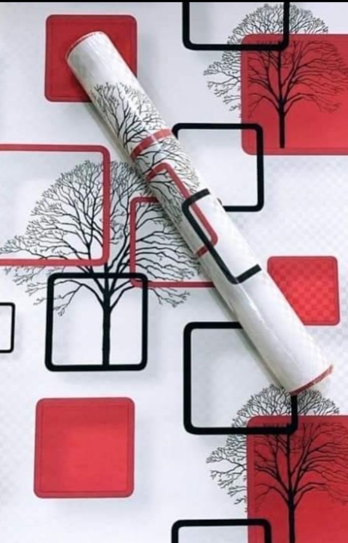 Wall Paper 10m*53cm Wallpaper Flowered & Free Glue