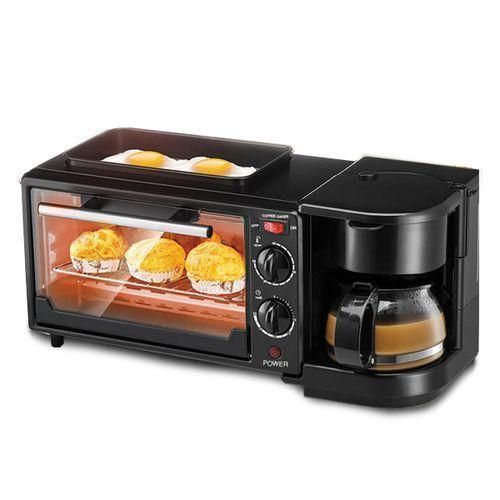 3 In 1 MultiFunction Reki Breakfast Maker Machine with 12L oven + Grill Tea-Coffe maker plus frying pan 12 litres oven and 1L coffee maker