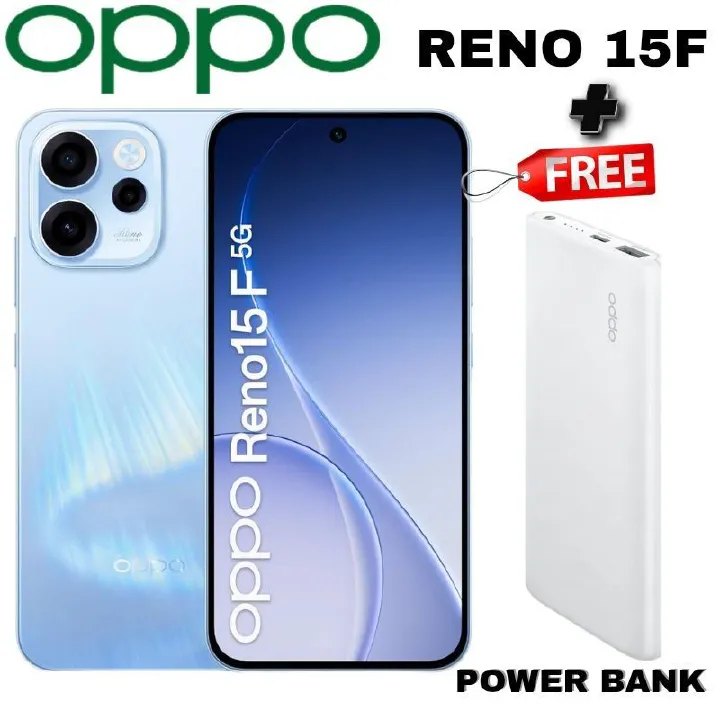 Oppo Reno 15F 5G 12GB RAM 512GB ROM 50MP Triple Camera 6.57 Inch 120Hz AMOLED Display Gorilla Glass Protection Smartphone Snapdragon 6 Gen 1 7000mAh Battery 80W Charging Phone New Arrival Kilimall