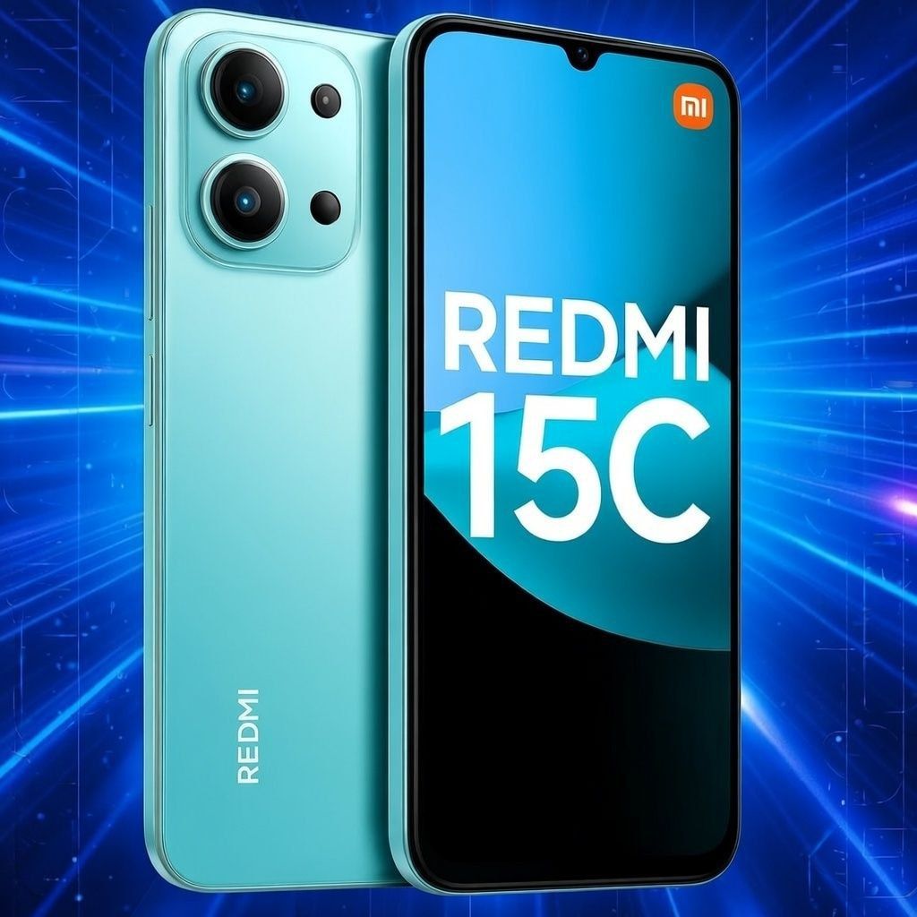 Redmi 15C 8(4+4)GB RAM 128GB ROM MediaTek Helio G81 Ultra 6000mAh Battery 50MP Camera 6.9 Inch 120Hz Screen Smartphone Android 15 HyperOS 18W Charging Phone Expandable Storage Dual SIM