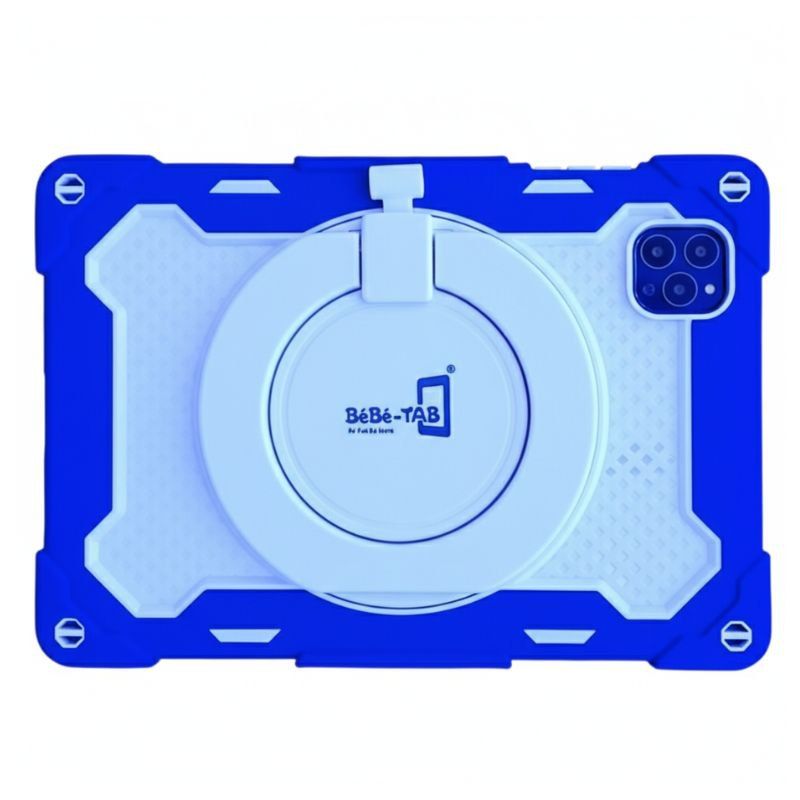 Bebe Tab B-2060 Kids Tablet 10.1 Inch HD Display 6000mAh Battery 4GB RAM 128GB ROM Android 13 Dual SIM 4G WiFi Preloaded Educational Apps Parental Control Protective Case