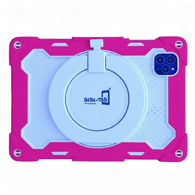 Bebe Tab B-2060 Kids Tablet 10.1 Inch HD Display 6000mAh Battery 4GB RAM 128GB ROM Android 13 Dual SIM 4G WiFi Preloaded Educational Apps Parental Control Protective Case