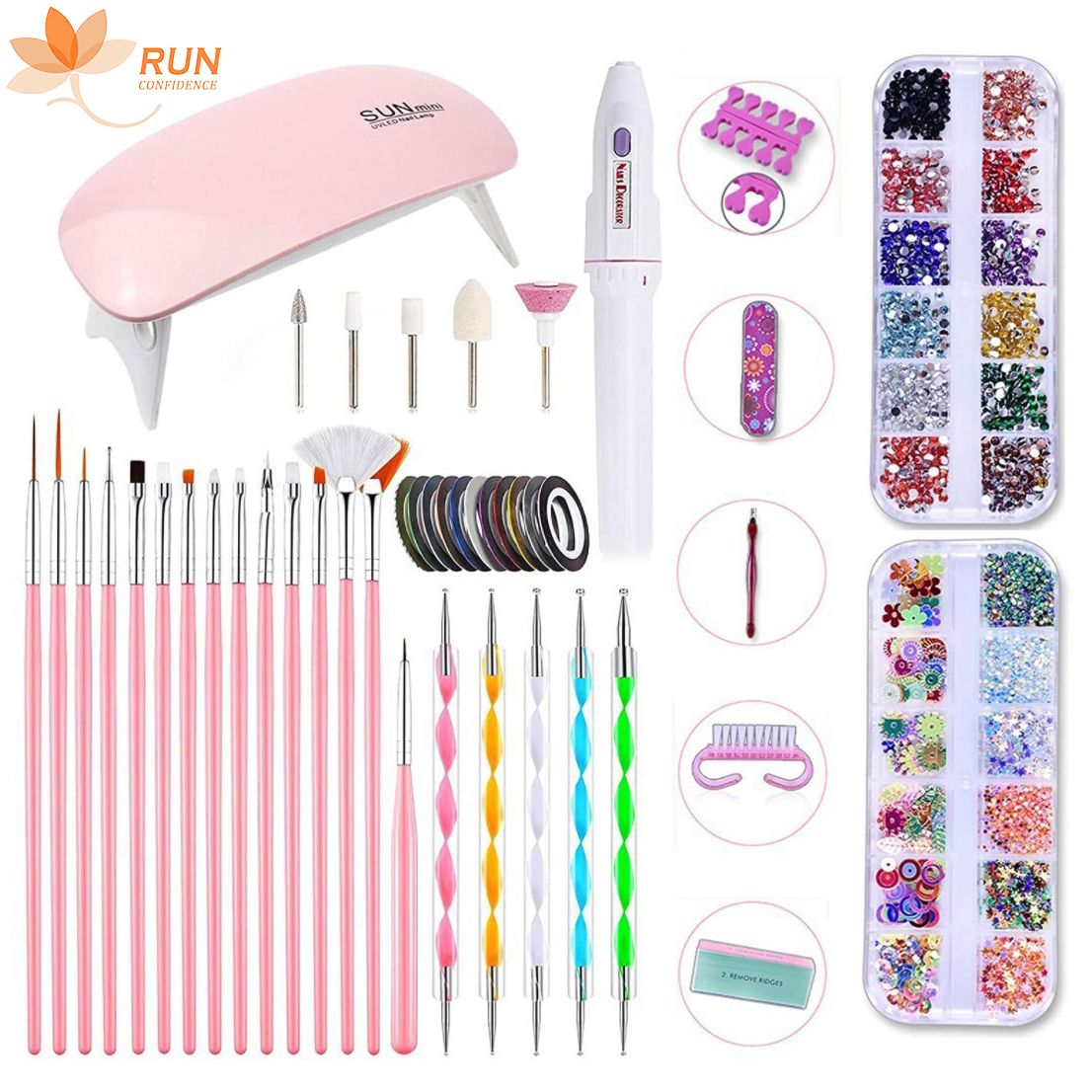 Nail Gel Lamp Manicure kits LED Nail Dryer Nail Manicure Tool UV Portable UV Led Nail Dryer Lamp Nail Kits