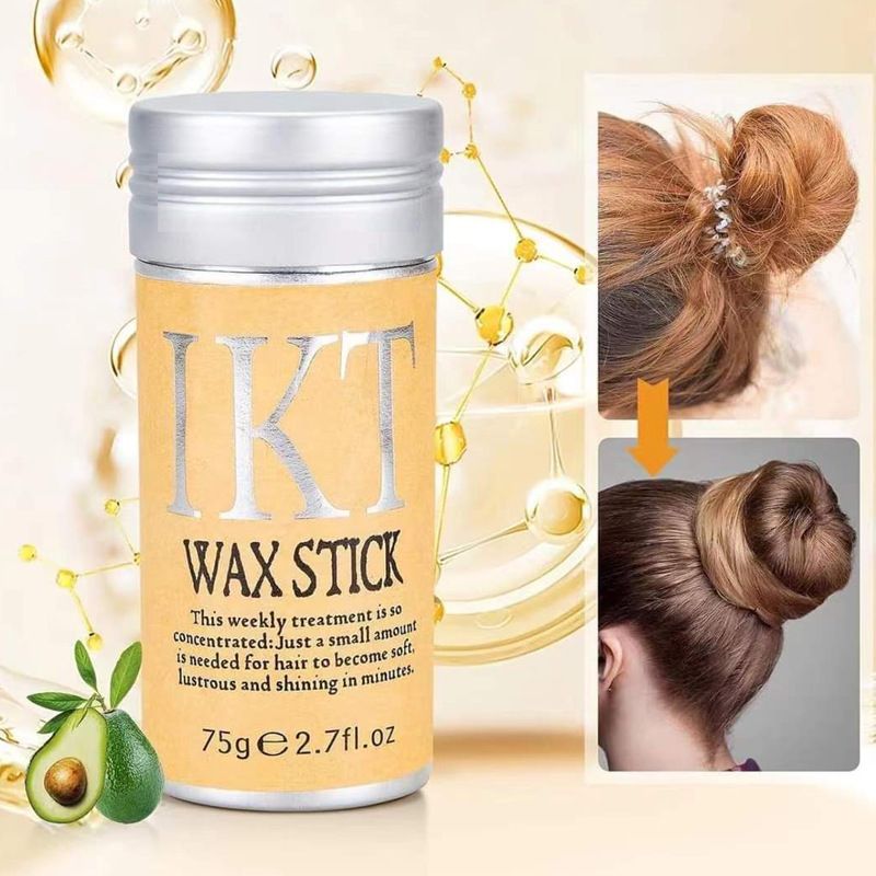 Hair Wax Stick For Wig & Natural Hair Hairspray Fixed Fluffy Hairstyling Wax Hold Wax Stick For Wig Broken Hair Artifact Hair Wax Stick Gel Cream