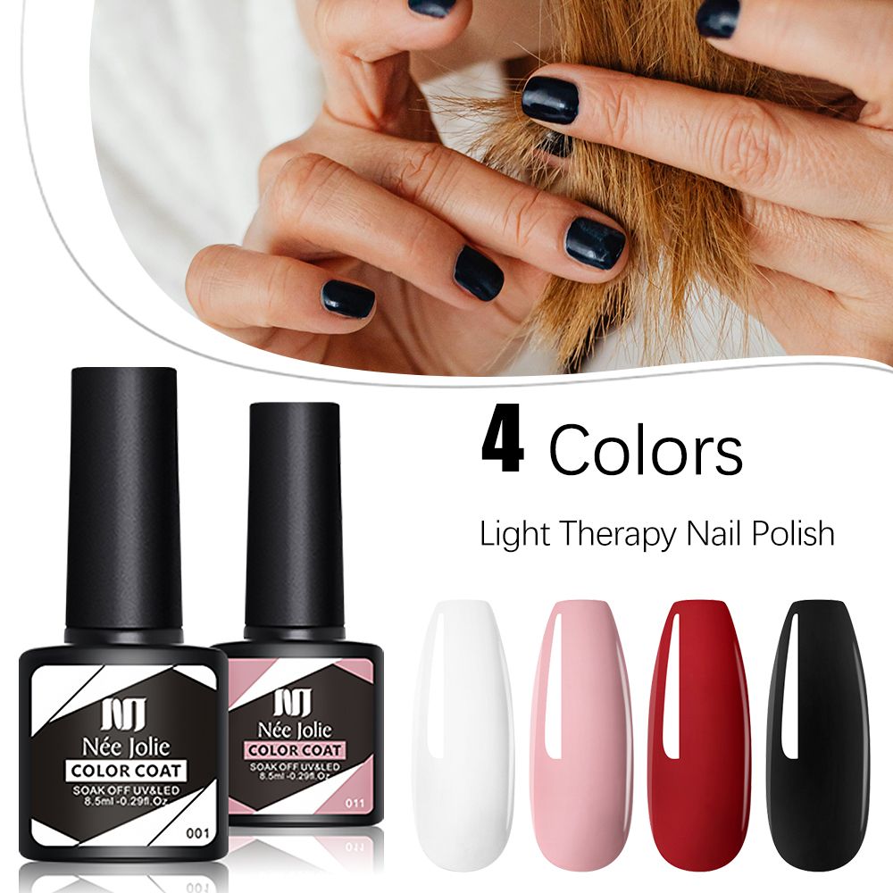 4pcs Nail Polish & 3pcs Top & Base Coat & Sealer Builder Nail Gel Set Glitter Nail Art Kit No Wipe Gel Shine Finish Long Lasting Gel Soak Off UV LED Manicure Nail Polish